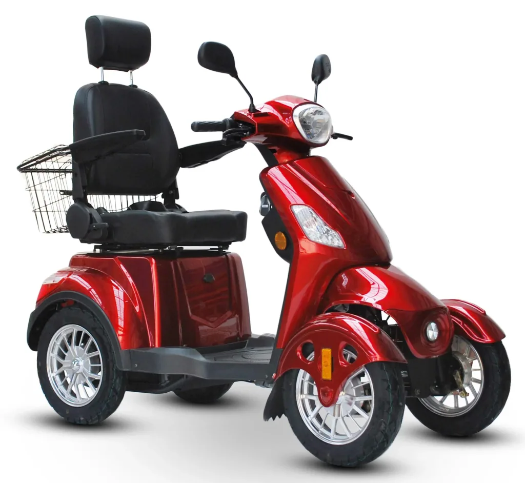 Elektromobil 525 Rot, 4 Räder, Seniorenmobil