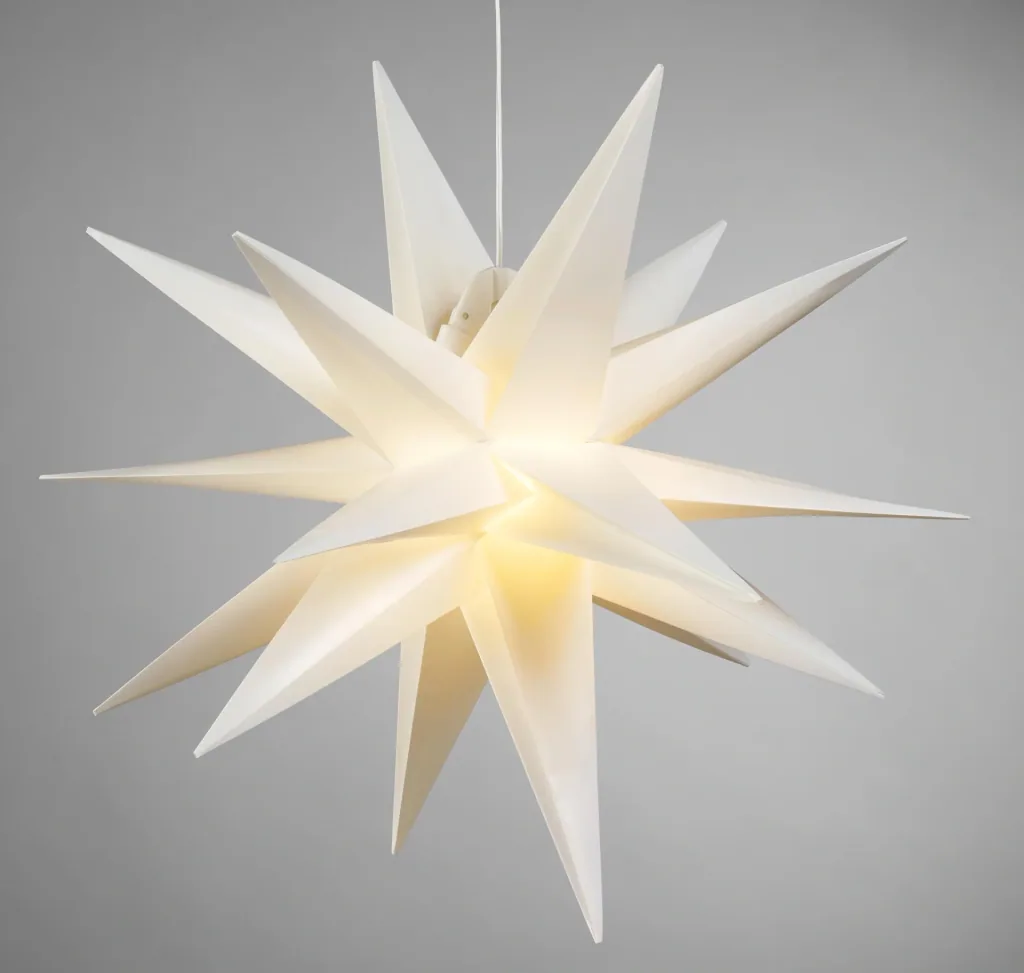 LED Kunststoffstern 58 cm, weiß