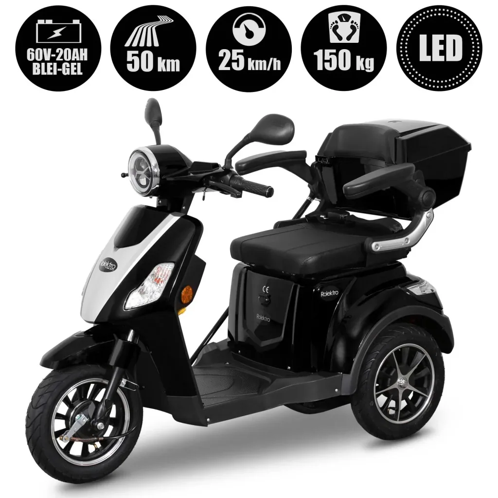 E-Trike 25 V.2, schwarz