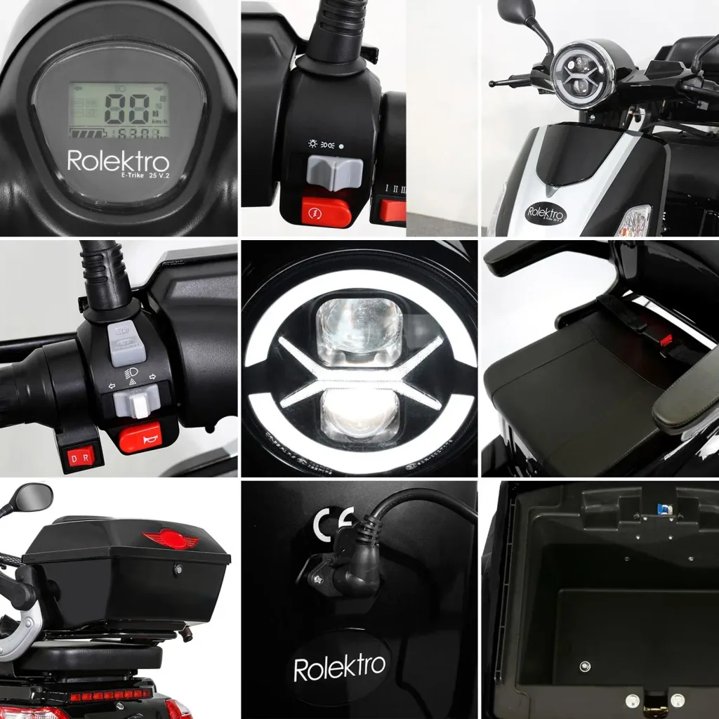 E-Trike 25 V.2, schwarz