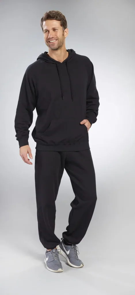 Hoody mit Kängurutasche, Farbe schwarz, Gr.M