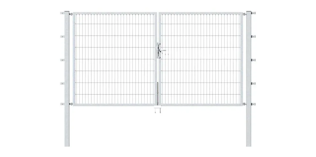 Doppeltor Flexo mit Zubehör, feuerverzinkt, Breite 350 cm, Höhe 100 cm, PF: 80x80cm