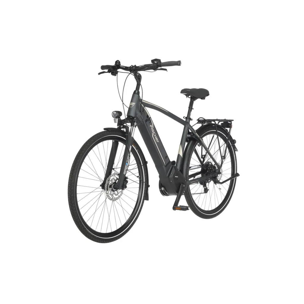 Herren E-Bike Trekking, 28 Zoll, Rahmengröße 50 cm,10-Gang Kettenschaltung, schiefergrau matt, VIATOR 5.0i