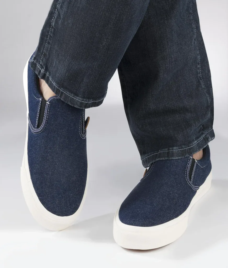 Canvas Slipper, Farbe jeansblau, Gr.40