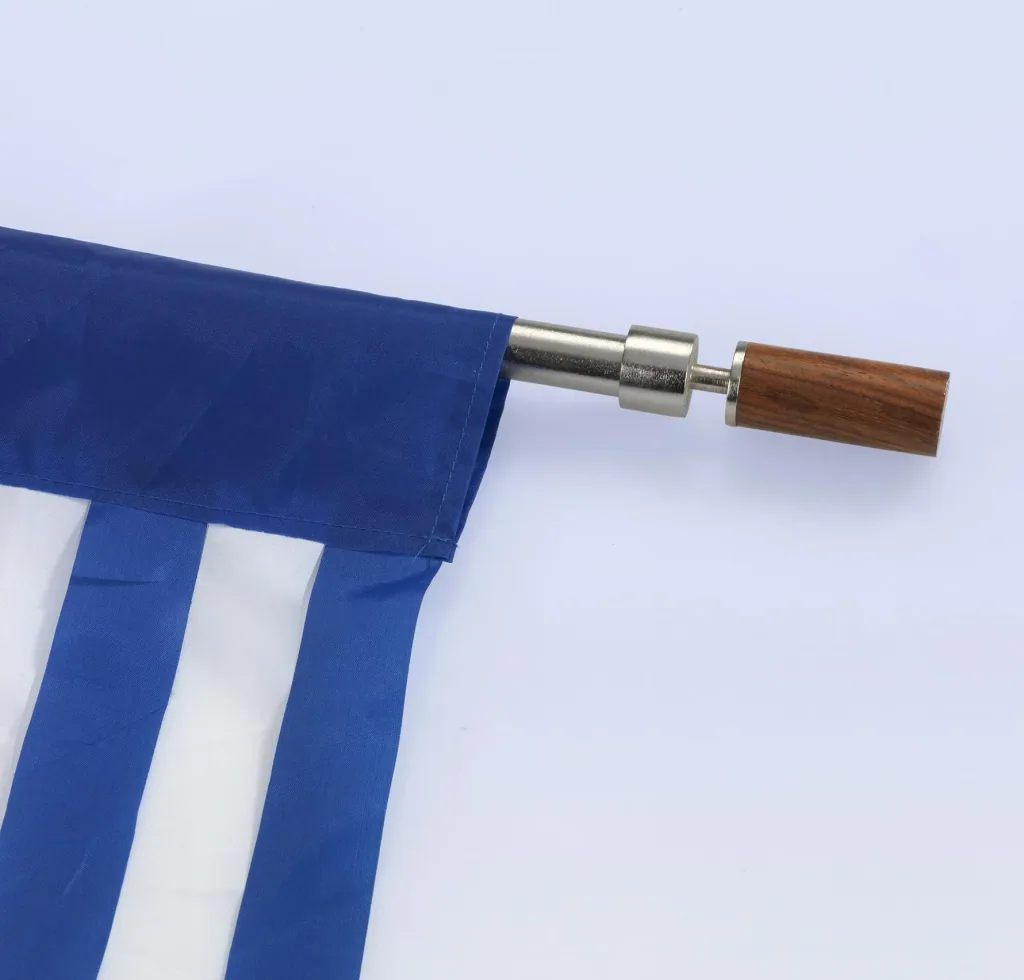 Türvorhang blau-weiß