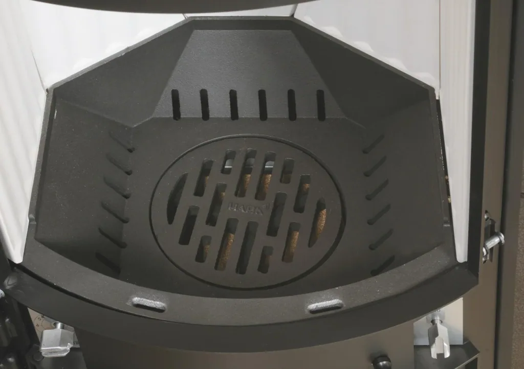 Kaminofen - Avenso ECOplus 8 kW - Kacheln creme-weiß