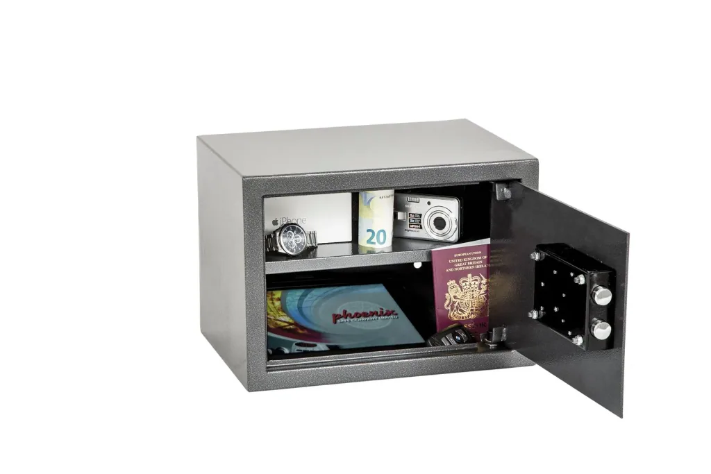 Tresor Vela Home & Office mit Schlüsselschloss Außenmaße 250 x 350 x 250 mm