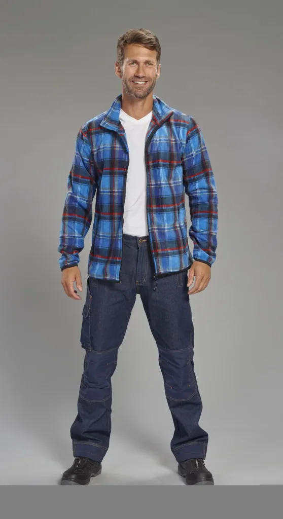 Arbeitsjeans mit Kniebesatz, Farbe blau, Gr.48