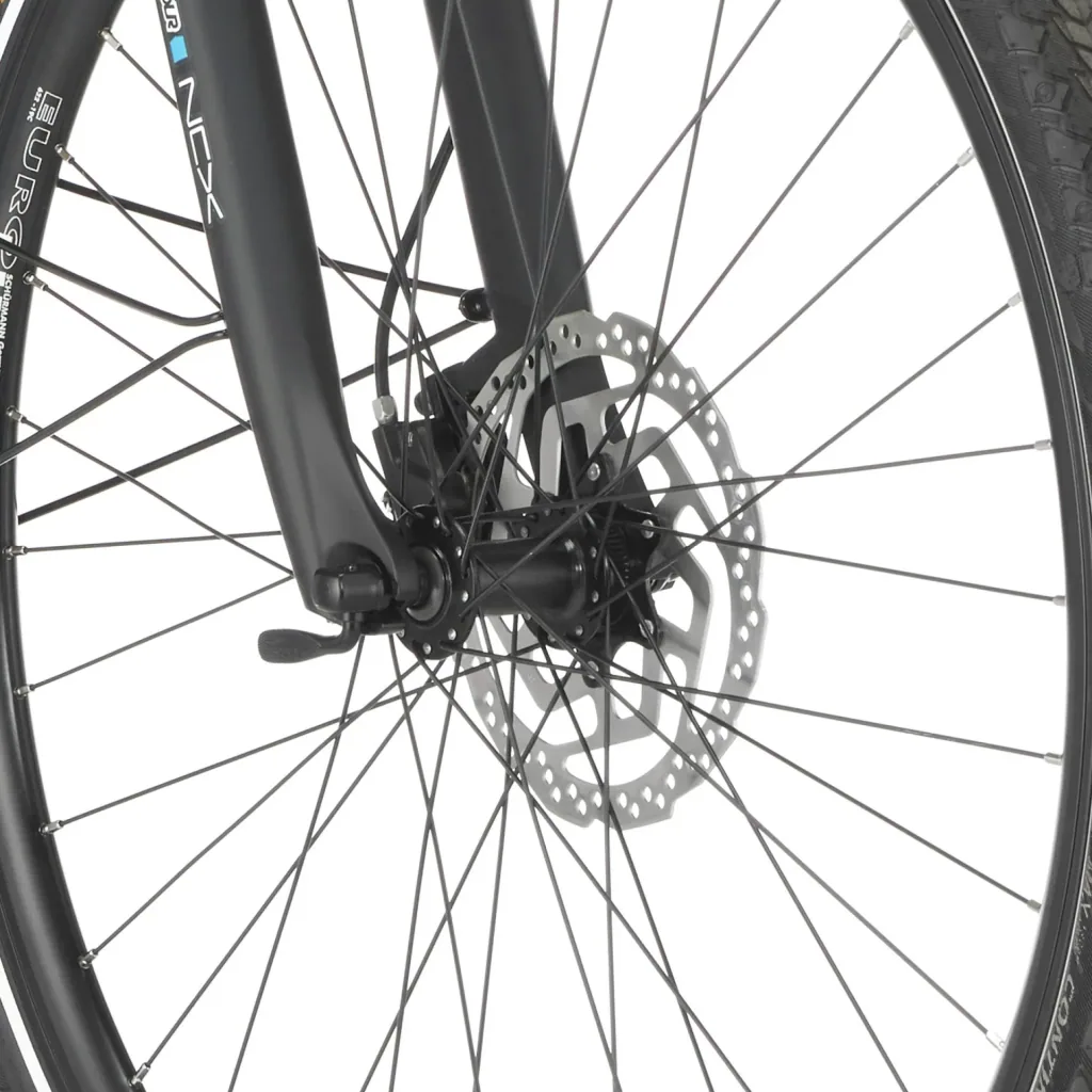 Damen E-Bike Trekking, 28 Zoll, Rahmengröße 49 cm, 10-Gang Kettenschaltung, schwarz matt, VIATOR ETD 1861