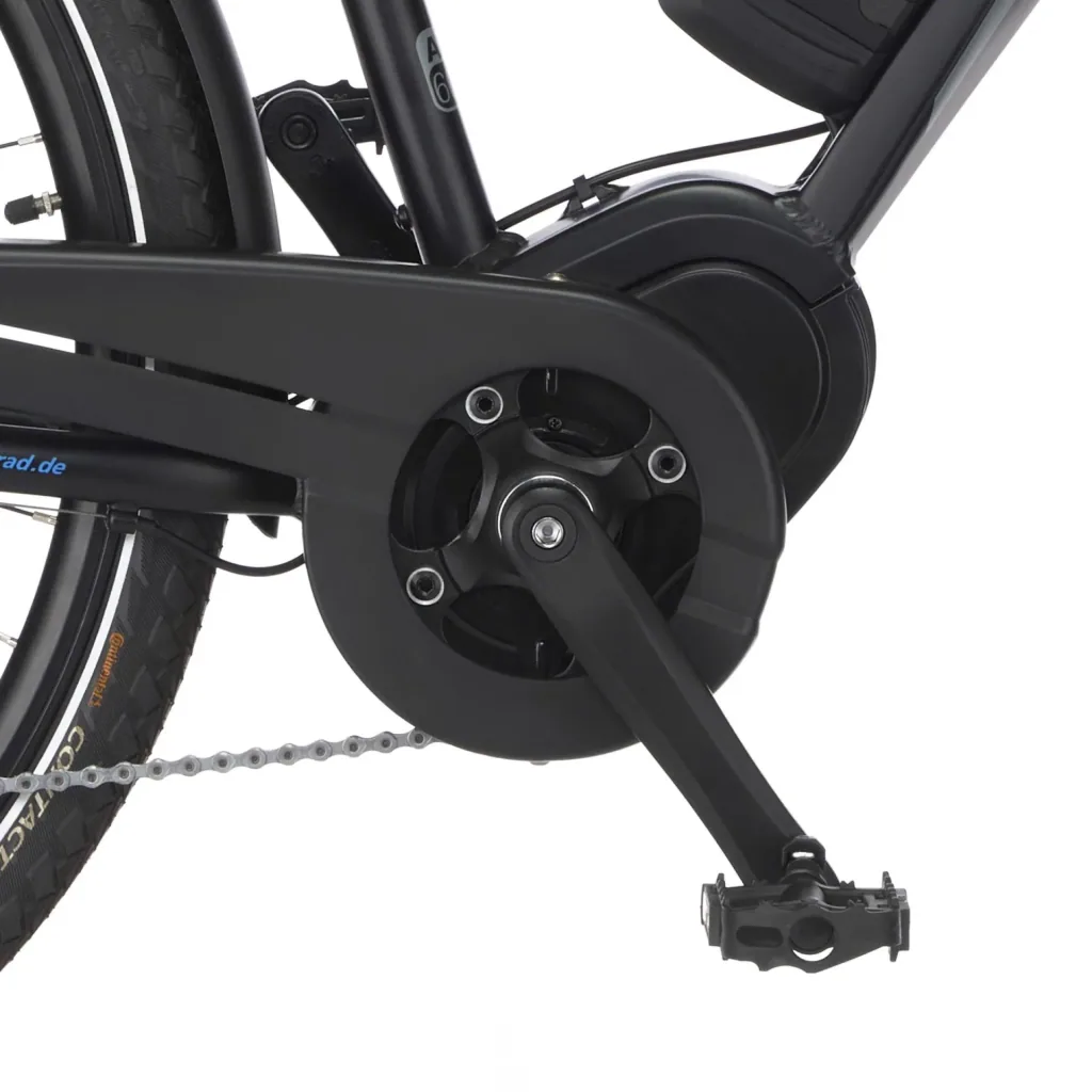 Damen E-Bike Trekking, 28 Zoll, Rahmengröße 49 cm, 10-Gang Kettenschaltung, schwarz matt, VIATOR ETD 1861