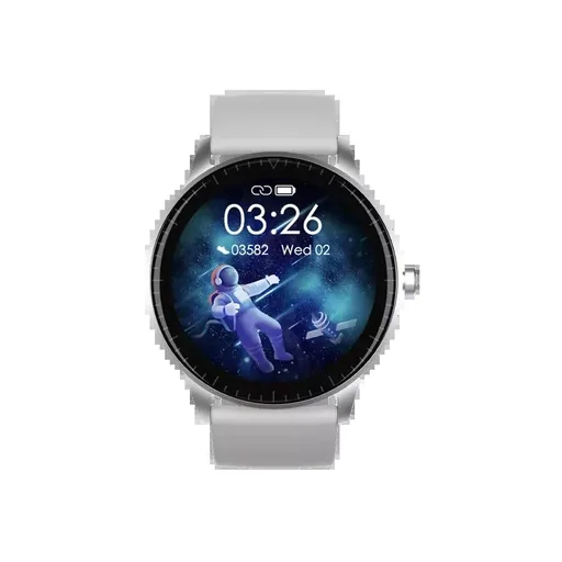 Smartwatch mit HR Sensor, grau
