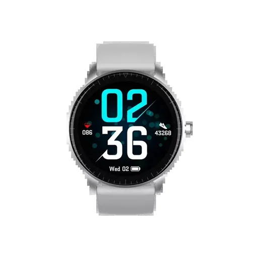 Smartwatch mit HR Sensor, grau