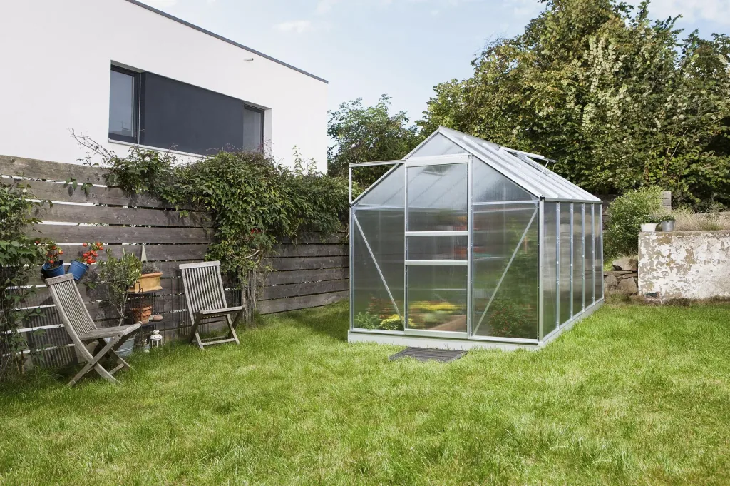 Gewächshaus Venus 6200 HKP 6 mm, Farbe alu