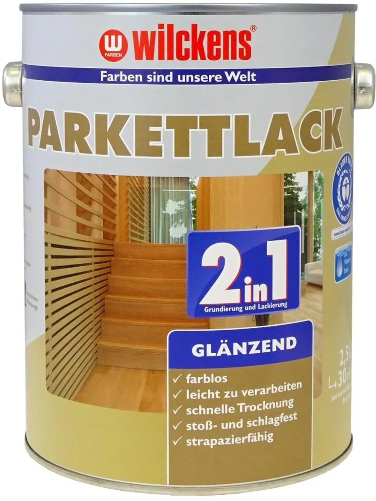Parkettlack 2in1 glänzend farblos, 2500 ml
