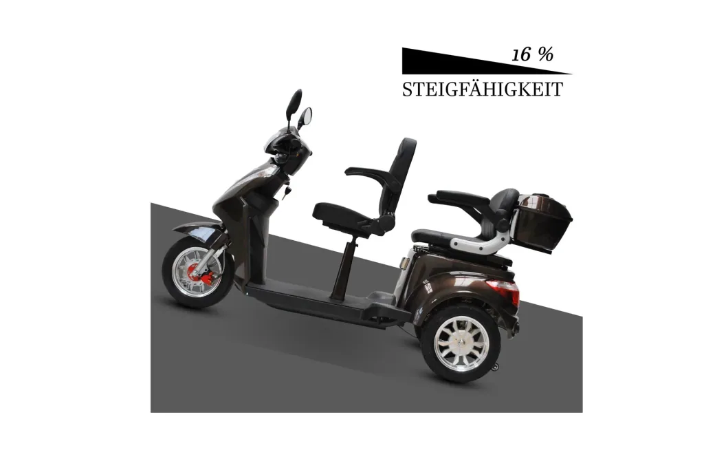 Elektromobil 503 Braun 2 Sitzer, 25 km/h mit 30 Ah Lithium Akku