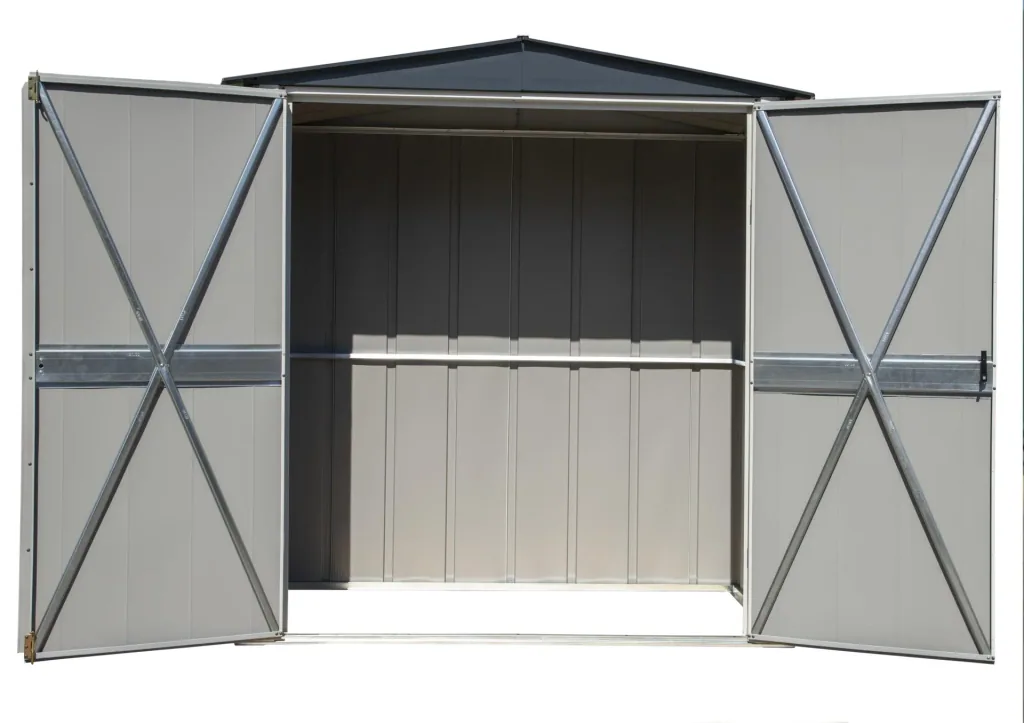 Geräteschrank 6x3 lichtgrau/anthrazit 1,91 x 1 x 2,00 m
