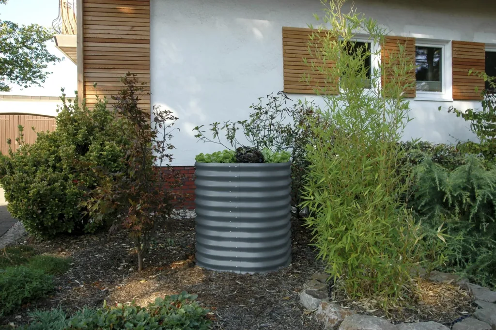 Hochbeet Terra Rund 858, Farbe granit