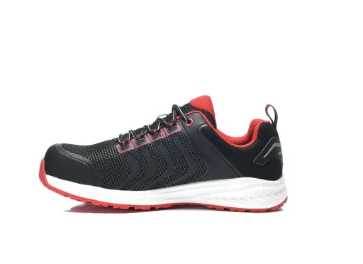 Sicherheitshalbschuh LIVAS black-red Low ESD S1P Gr. 45
