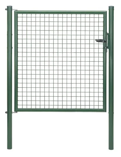 Wellengitter-Einzeltor , grün, Breite 125 cm, Höhe 125 cm