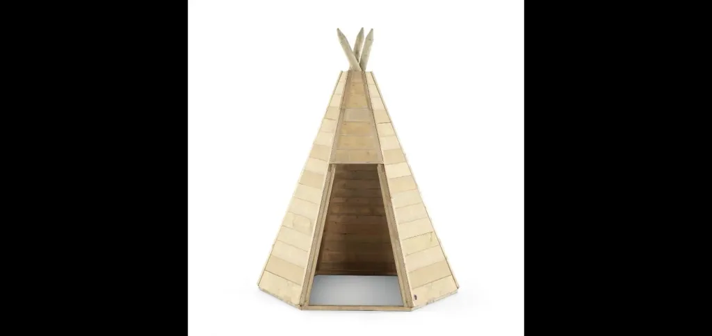 Holz Tipi Hideaway 170, Outdoor-Tipi für Kinder aus Holz, Spielzelt, 1,70 m hoch, natur