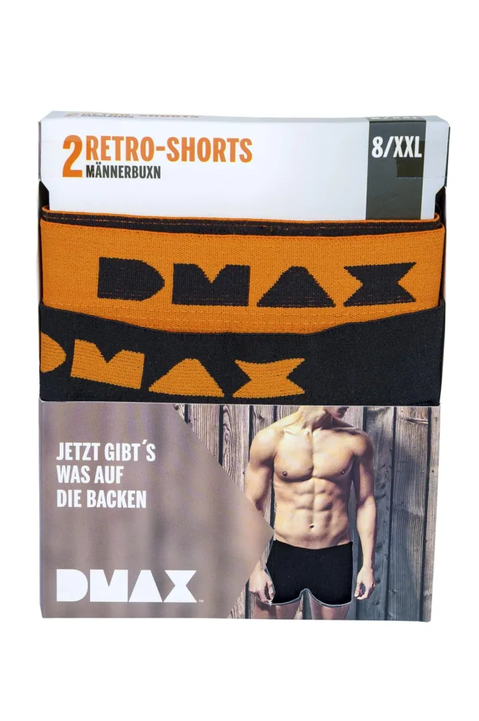 Retroshorts im Doppelpack, Farbe schwarz, Gr. XXL