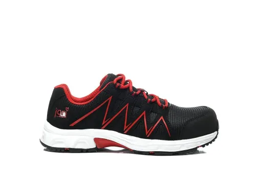 jo_SPEEDY black-red Low ESD S3 Sicherheitshalbschuh Gr. 36