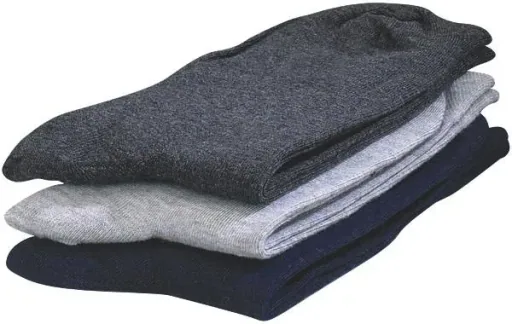 Komfort Socken, Gr. 43-46, 3er Set, je 1 x natur/ beige/ grau