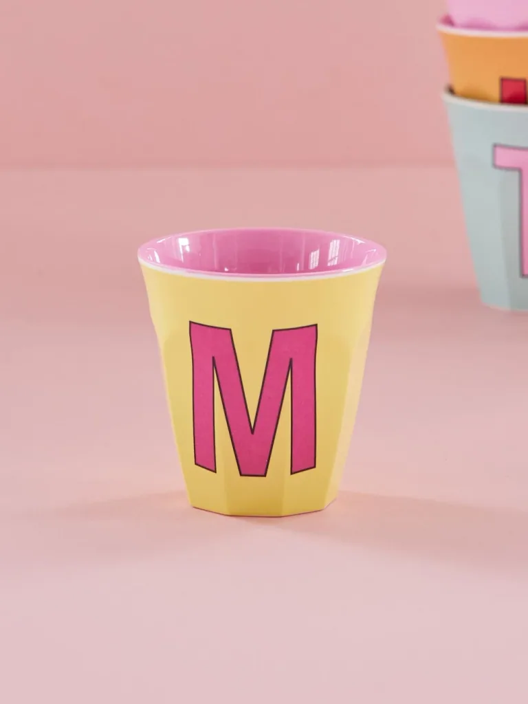 RICE Becher - M, 250 ml, Melamine, Farbe: gelb