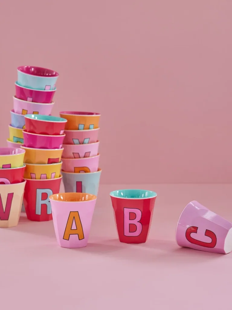 RICE Becher - M, 250 ml, Melamine, Farbe: gelb