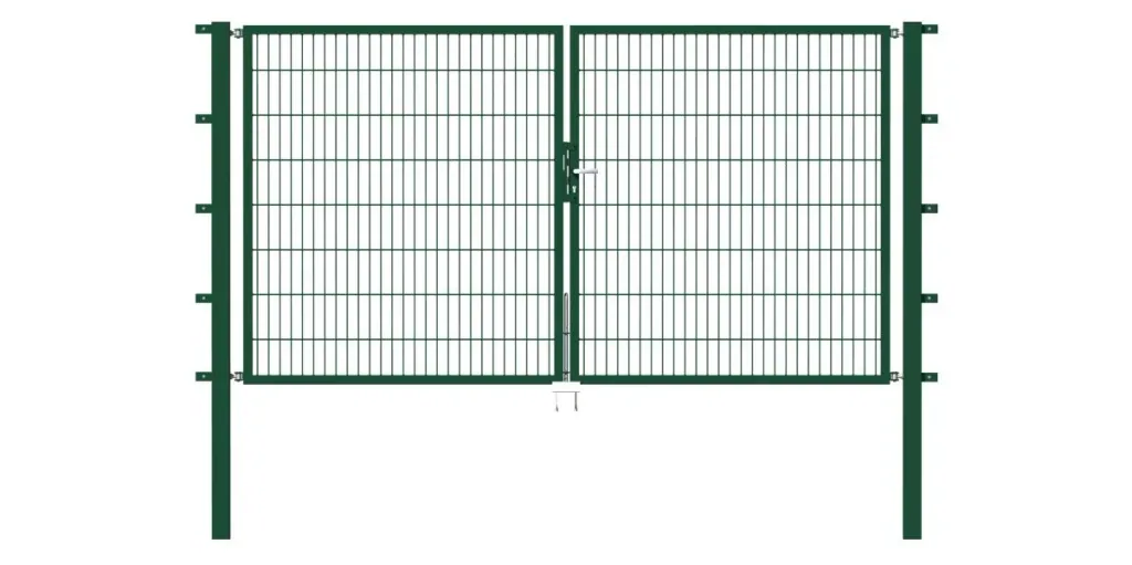 Doppeltor Flexo mit Zubehör, grün, Breite 400 cm, Höhe 120 cm, PF: 80x80 cm