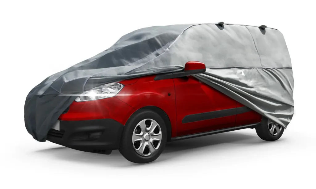Bus Hagelschutzplane Hybrid UV Protect, Transporter-Hagelschutzgarage Größe M