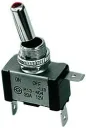 Kippschalter Metall 12 V/ 20 A, mit roter LED - 2 Funktionen