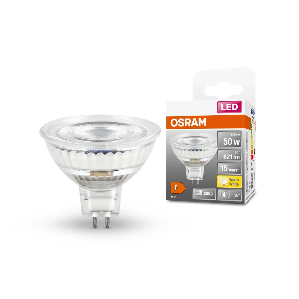 LED Star Reflektorlampe MR16 mit 8 Watt, GU5.3, warmweiß