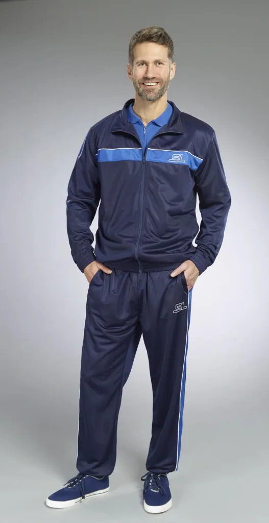 Freizeitanzug 3-teilig, Farbe navy-royalblau, Gr.4XL