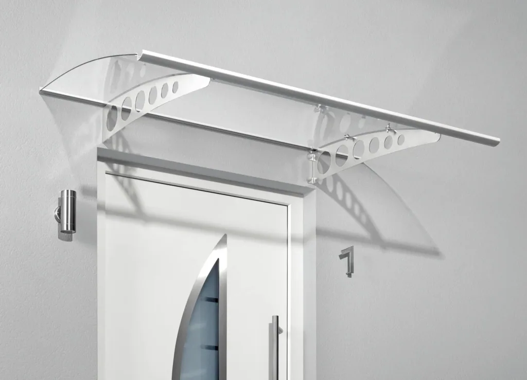 Pultvordach Typ PT/ET, 2400 x 900 x 225 mm, Edelstahl - 24 kg