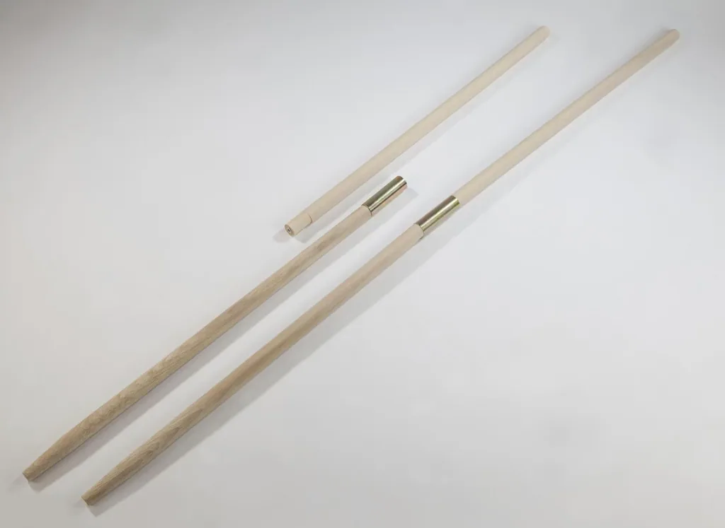 Gerätestiel Buche, 1500 x 28 mm, gerade mit Konus, teilbar
