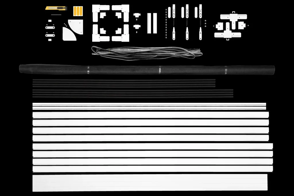 Fliegengittertür Premium, 100 x 215 cm, Farbe weiß
