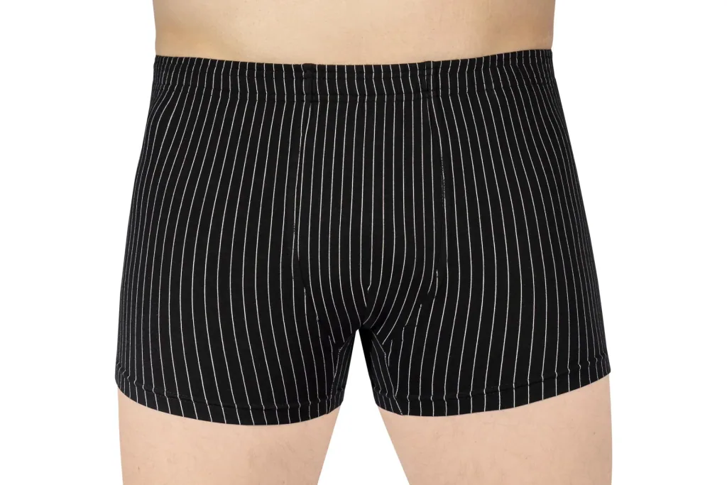 Boxershorts im Doppelpack, Farbe schwarz/schwarz gestreift