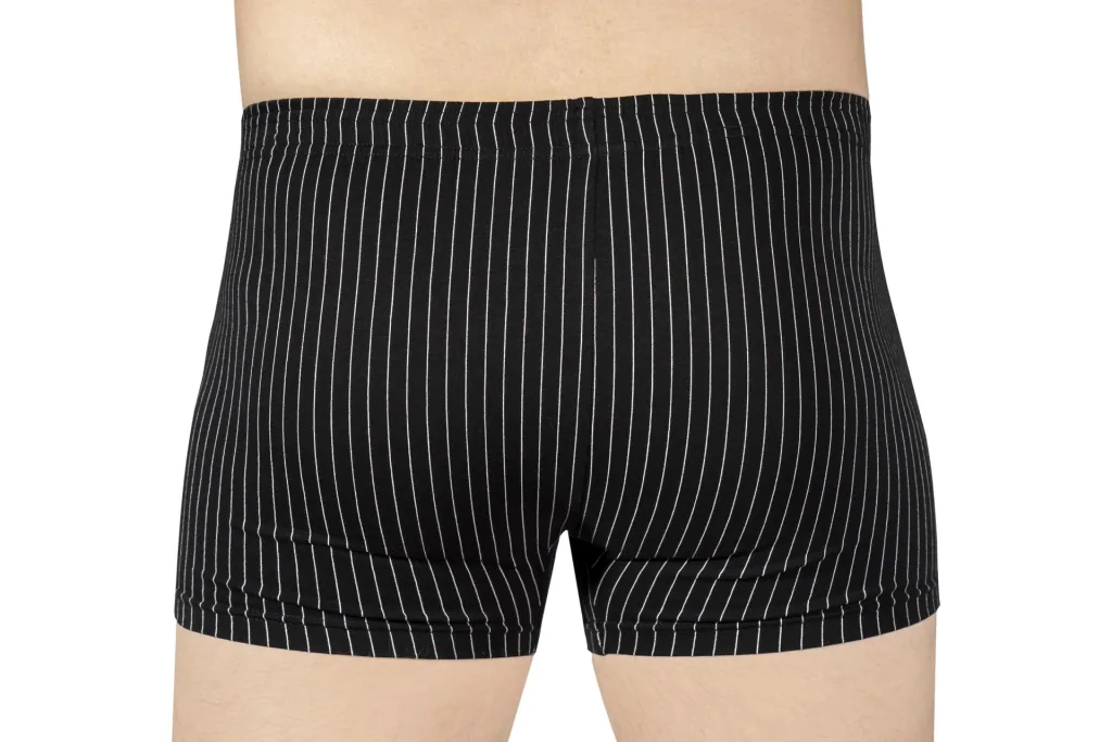 Boxershorts im Doppelpack, Farbe schwarz/schwarz gestreift