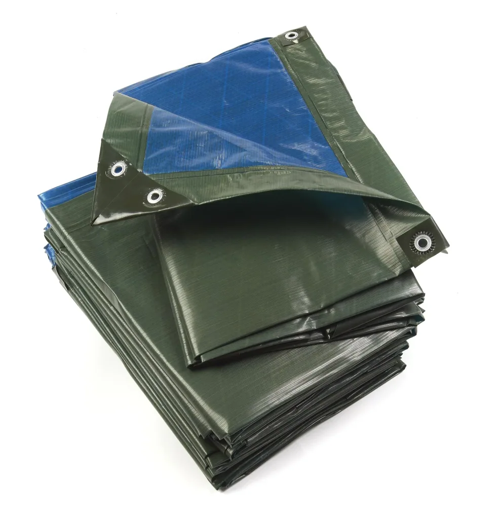 Abdeckplane, grün/blau, super stark 250 g/ m²,6 x 10 m