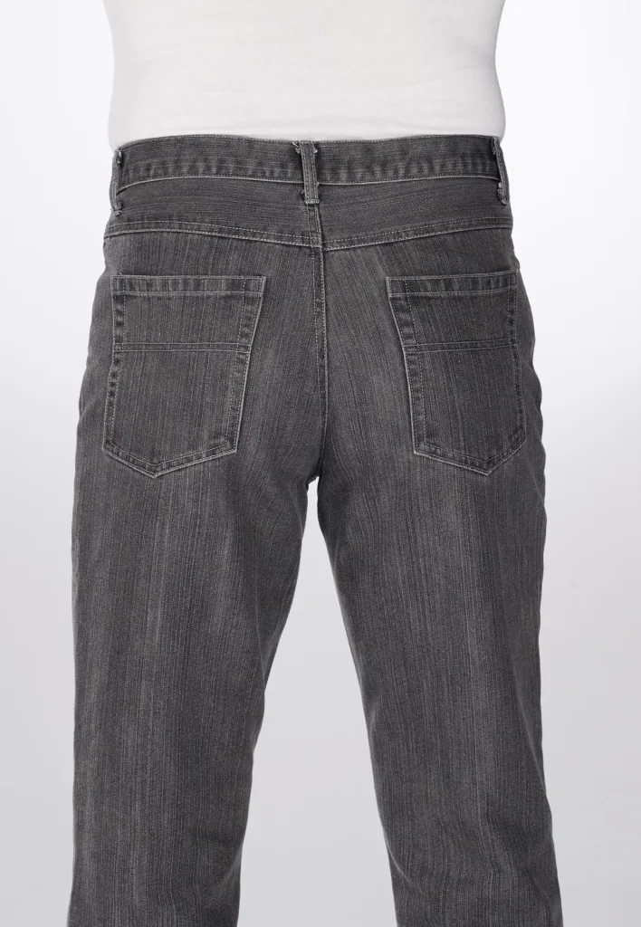 Komfortjeans im 5-Pocket Style, Farbe grau, Gr.54