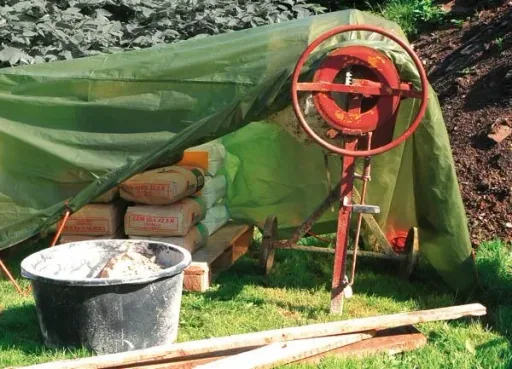 Abdeckplane, einfarbig grün, stark 90 g/ m², 10 x 15 m