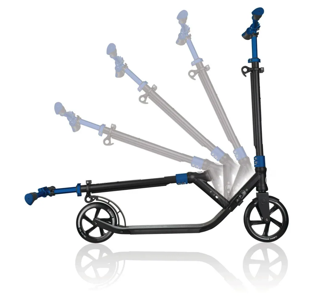 NL 205 Deluxe Tretroller, 205 mm, ABEC 7, Handbremse, höhenverstellbar, Frontfederung, Klappmechanismus, pink