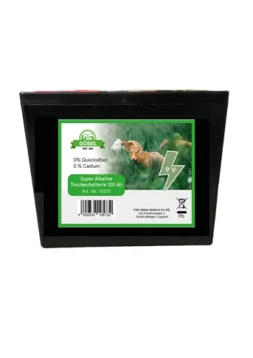 Weidezaunbatterie Premium 120, 9 Volt - Alkaline