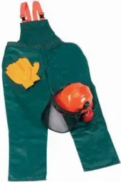 Schnittschutz Sicherheits Starter Set: Hose Gr.50, Helm, Handschuhe