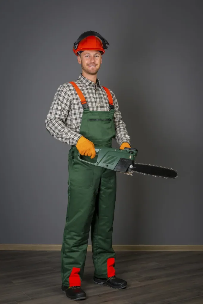 Schnittschutz Sicherheits Starter Set: Hose Gr.50, Helm, Handschuhe