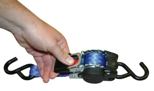 Automatik-Zurrgurt mit S-Haken, 1,8 m x 25 mm