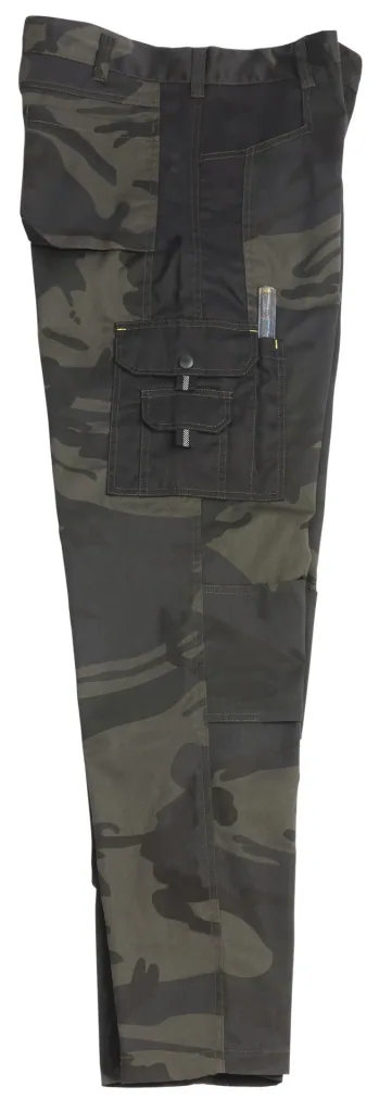 Bundhose mit Cargotasche und Hammerschlaufe, Farbe oliv camouflage, Gr.50