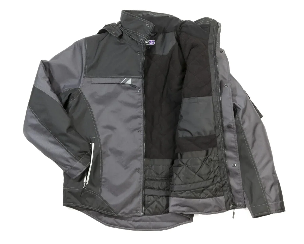 Winterjacke YUKON, Farbe schwarz/grau, Größe M
