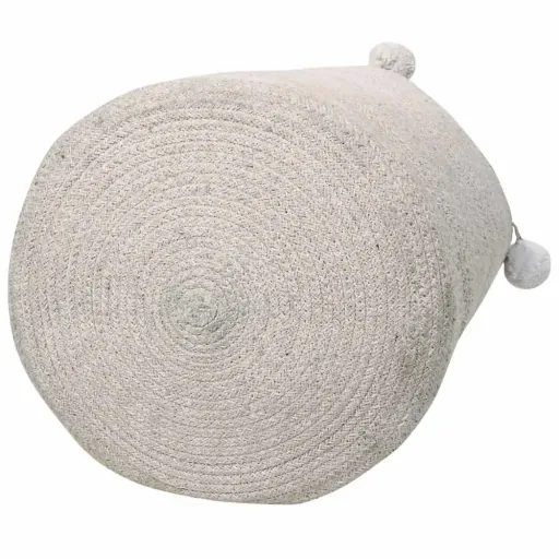 Lorena Canals Aufbewahrungskorb Bubbly Pom Poms  grau
